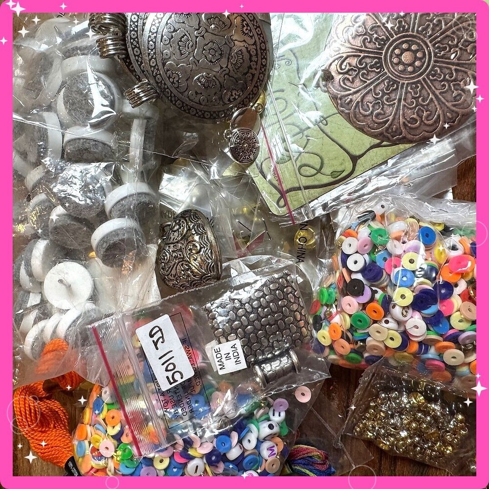 ⚜️ Craft Jewelry Lot | Modern Beads Pendants Letter Beads | Resell DIY 🩷